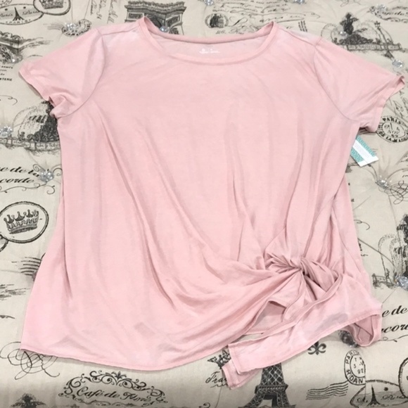 Caslon Tie Front T-Shirt (Plus Size) - Picture 4 of 5